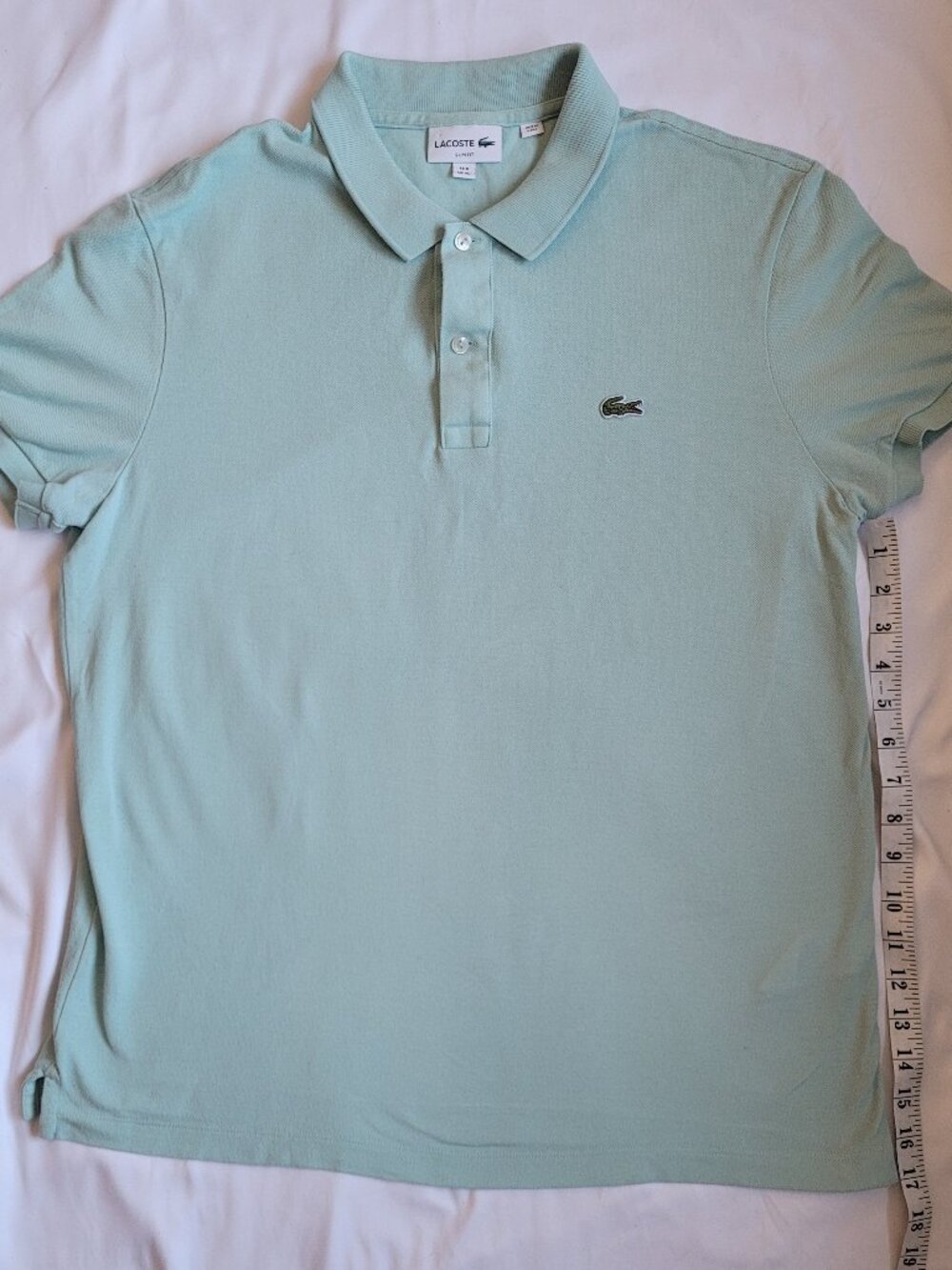 Lacoste Men's Polo Shirt Short Sleeve Turquoise XL 6